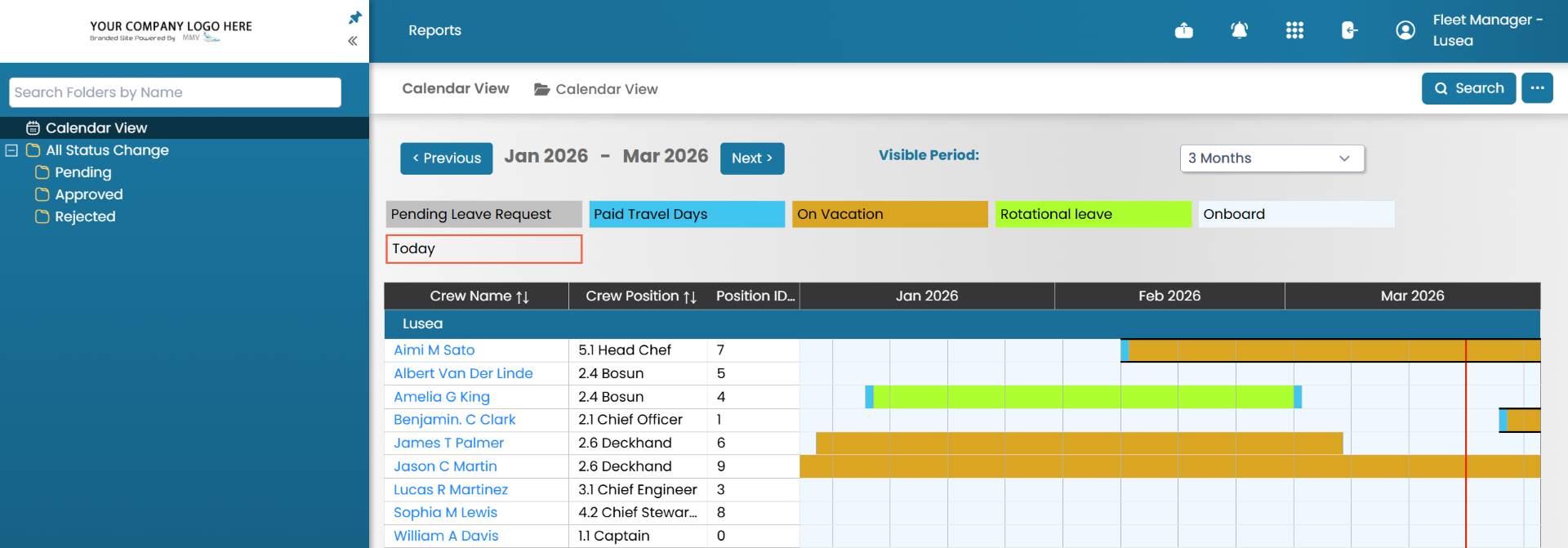 crew leave request software
