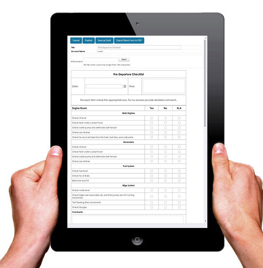 manage my vessel electronic forms